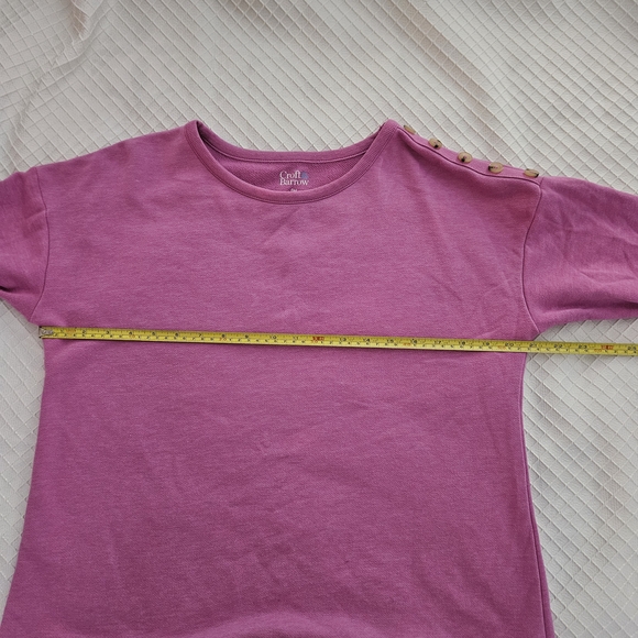 Croft & Barrow Petite Pink Sweatshirt - Picture 8 of 11